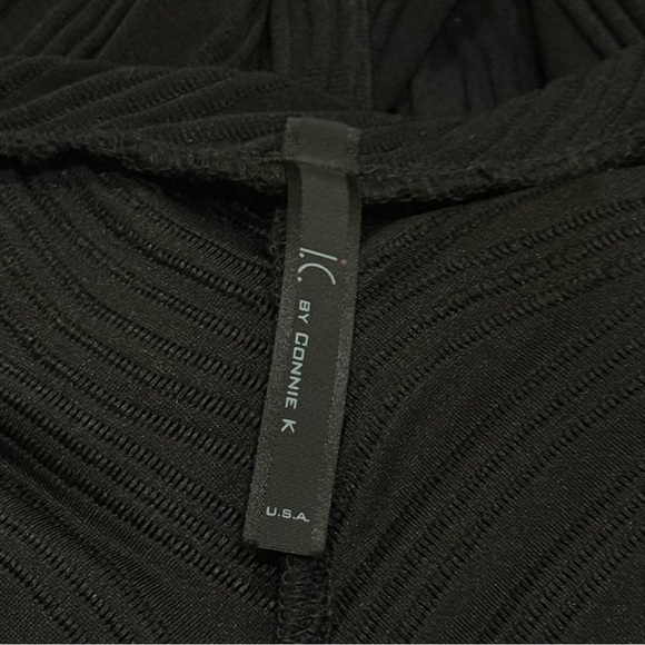 IC by Connie K Black Textured Artsy Whimsigoth Fairy Ethereal Blouse Size L - Picture 8 of 10